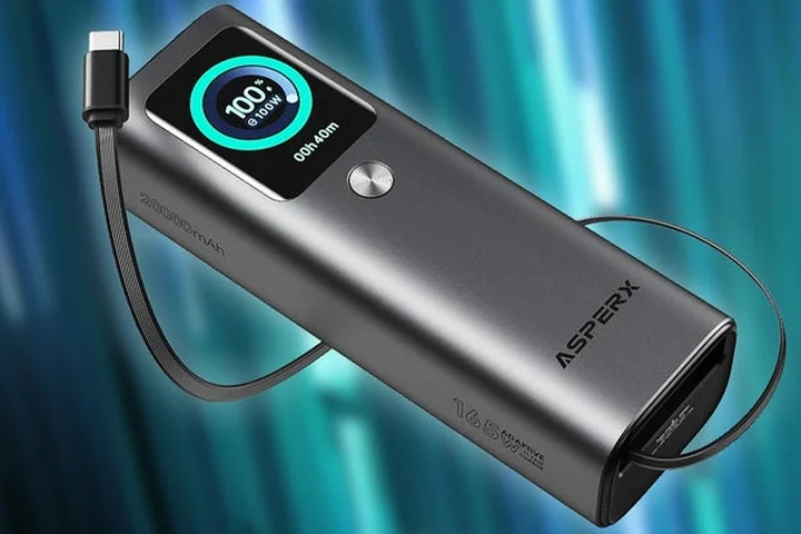 Save 56% Off the TSA-Approved AsperX 20,000mAh 165W Power Bank, Now Just $39.99