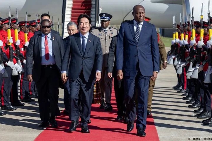 Taiwan's president visits Eswatini despite China's objection