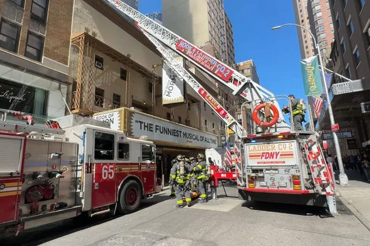 Fire breaks out at historic Broadway theater that hosts 'The Book of Mormon' in New York City