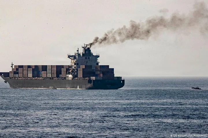 US transfers crew of seized Iranian ship to Pakistan