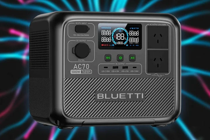 Save 35% Off the Highly-Rated Bluetti AC70 768Wh 1,000W LiFePO4 Power Station