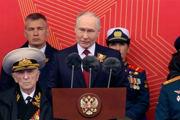 Ukraine-Russia war latest: Putin claims conflict ‘coming to an end’ after scaled-back Victory Day parade