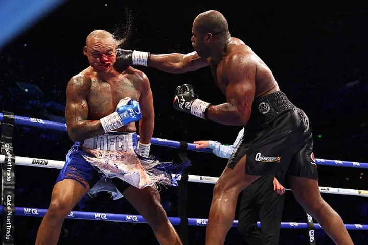 Frank Warren hints at next fights after heavyweight classic