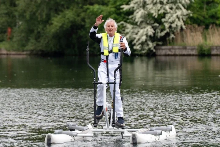 Grandad, 82, told he may never walk again smashes two world records in gruelling water marathon