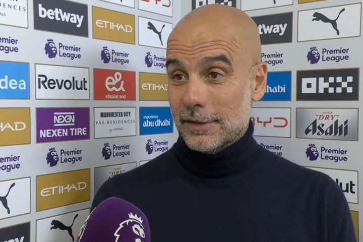 Pep Guardiola sends title message to Arsenal after Man City beat Brentford