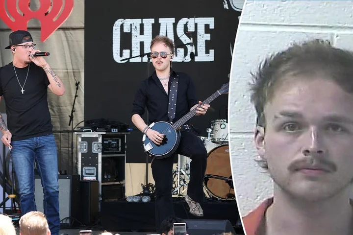 Country singer's bassist arrested on child sex charges moments after performing at music festival