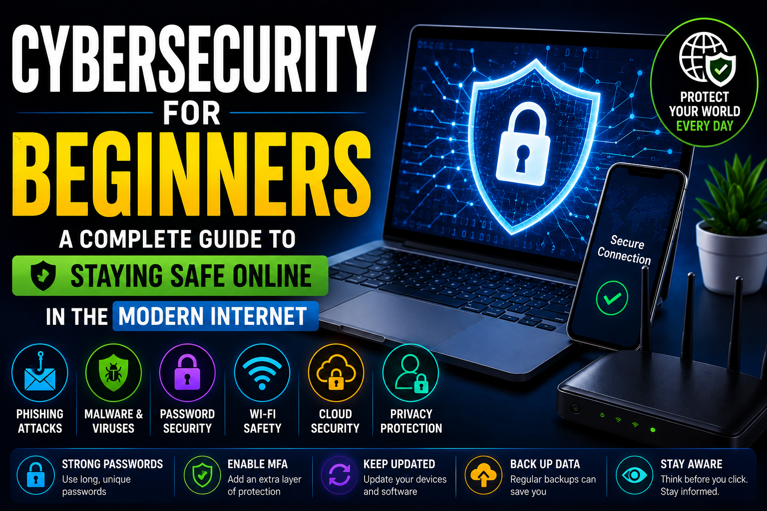 Cybersecurity for Beginners: A Complete Guide to Staying Safe Online in modern internet