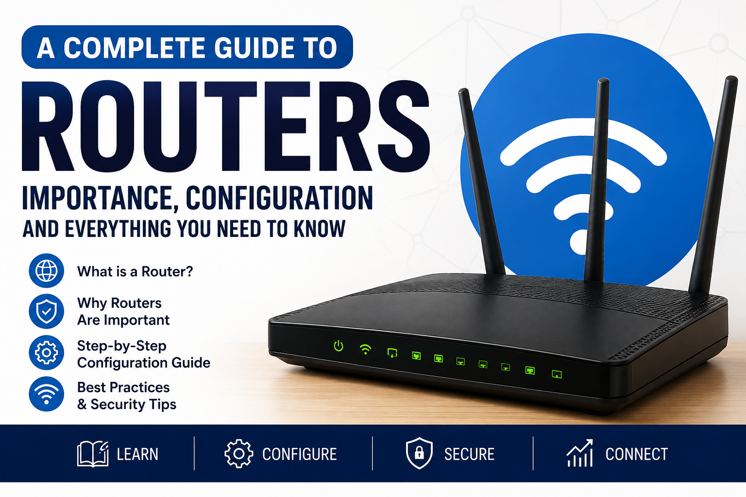 A Complete Guide to Routers: Configuration, Security, Performance, and Troubleshooting