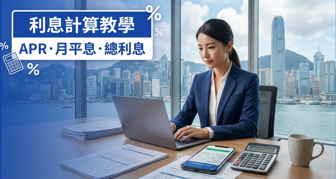 【貸款利息計算教學】月平息、APR、總利息怎麼算？實例拆解 | 信置財務