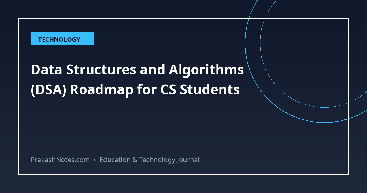 Data Structures and Algorithms (DSA) Roadmap for CS Students