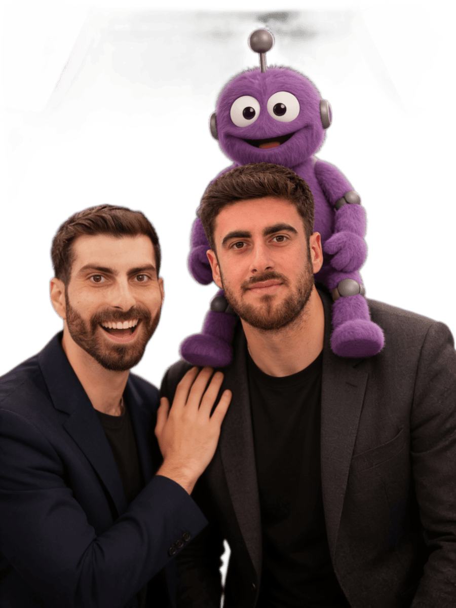 אוניל סחר, עו"ד שחר דדיה וחבובוט, מייסדי Focus AI