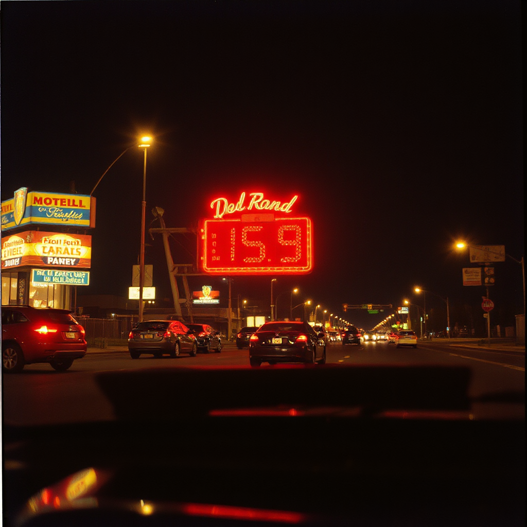 night drive retro vintage