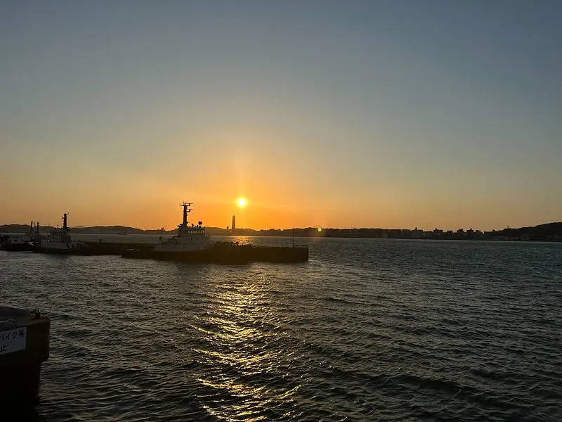 夕陽，涼風