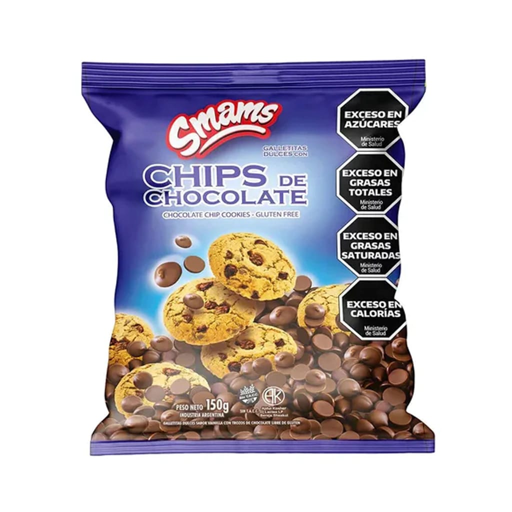 GALLETITAS CHIPS DE CHOCOLATE SMAMS - Imagen 1