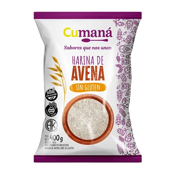 HARINA DE AVENA SIN GLUTEN CUMANA - Imagen 1