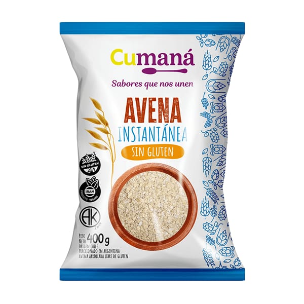 AVENA INSTANTANEA SIN GLUTEN CUMANA - Imagen 1