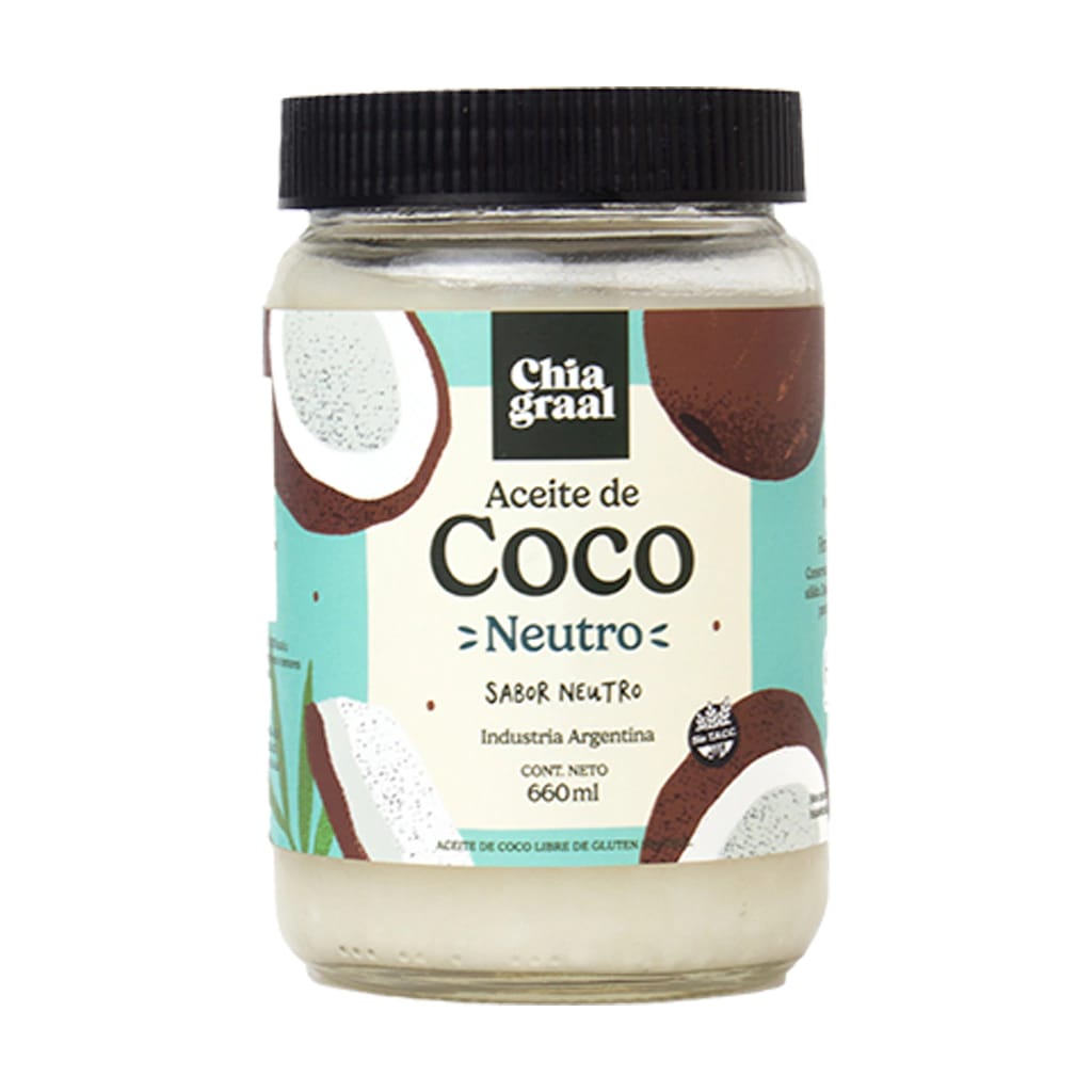 ACEITE DE COCO NEUTRO CHIA GRAAL 660 ML - Imagen 1