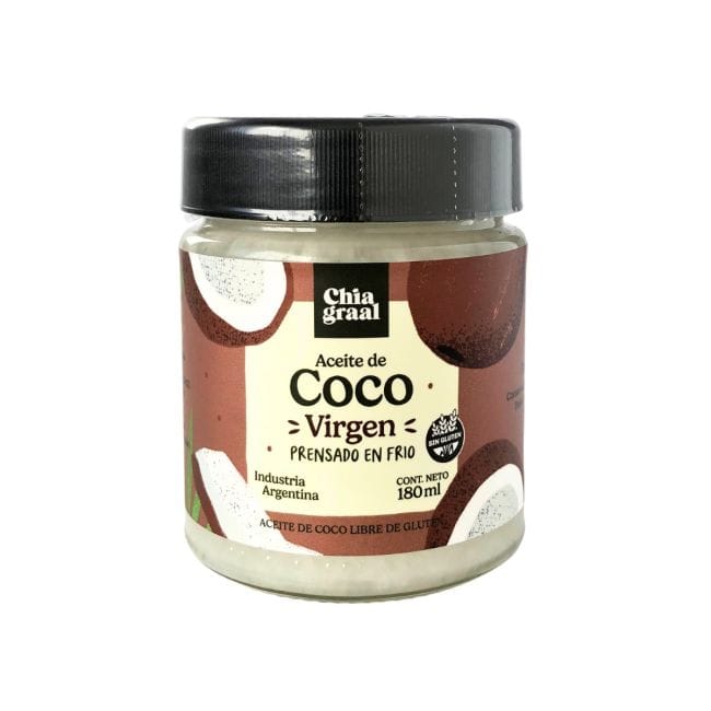 ACEITE DE COCO VIRGEN CHIA GRAAL 180 ML - Imagen 1