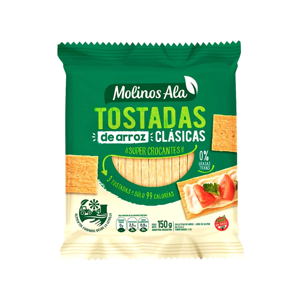 TOSTADAS DE ARROZ CLASICA MOLINOS ALA - Imagen 1