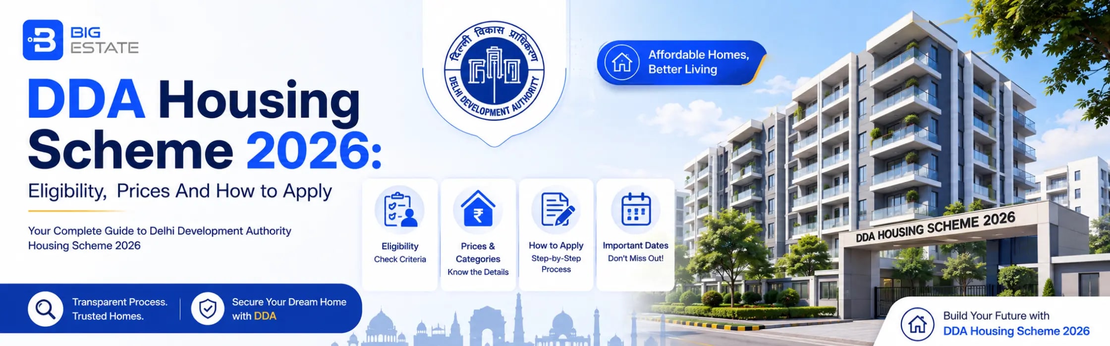 DDA Housing Scheme 2026: Eligibility, Prices & How to Apply