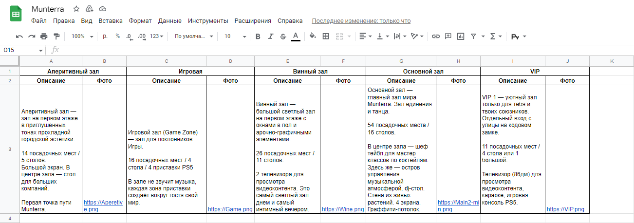 Интерьер лаунджа Munterra