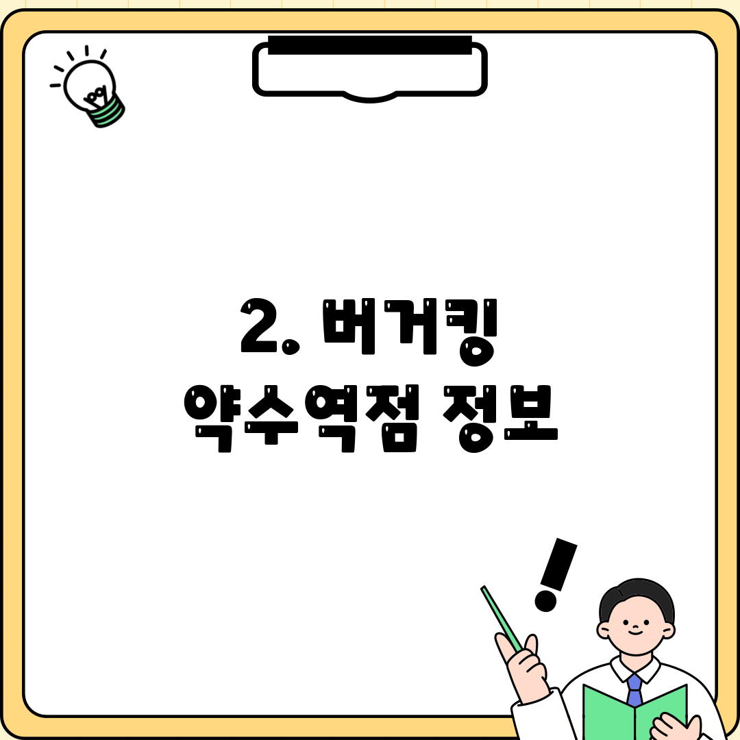 2. 버거킹 약수역점 정보
