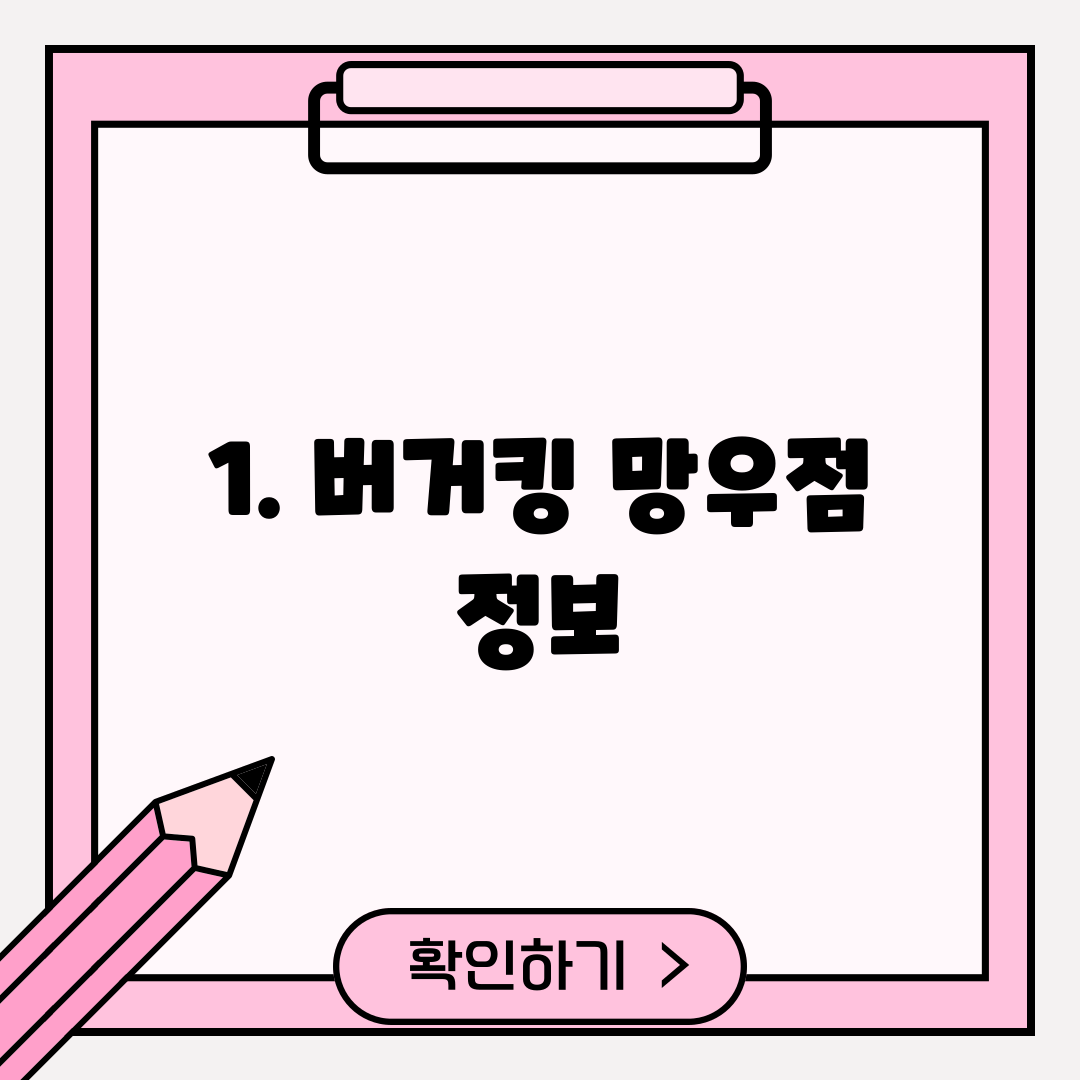 1. 버거킹 망우점 정보