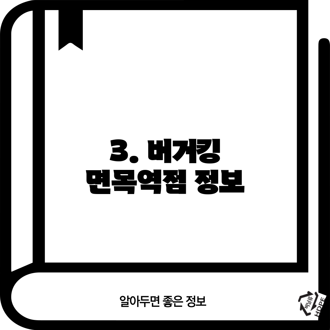 3. 버거킹 면목역점 정보