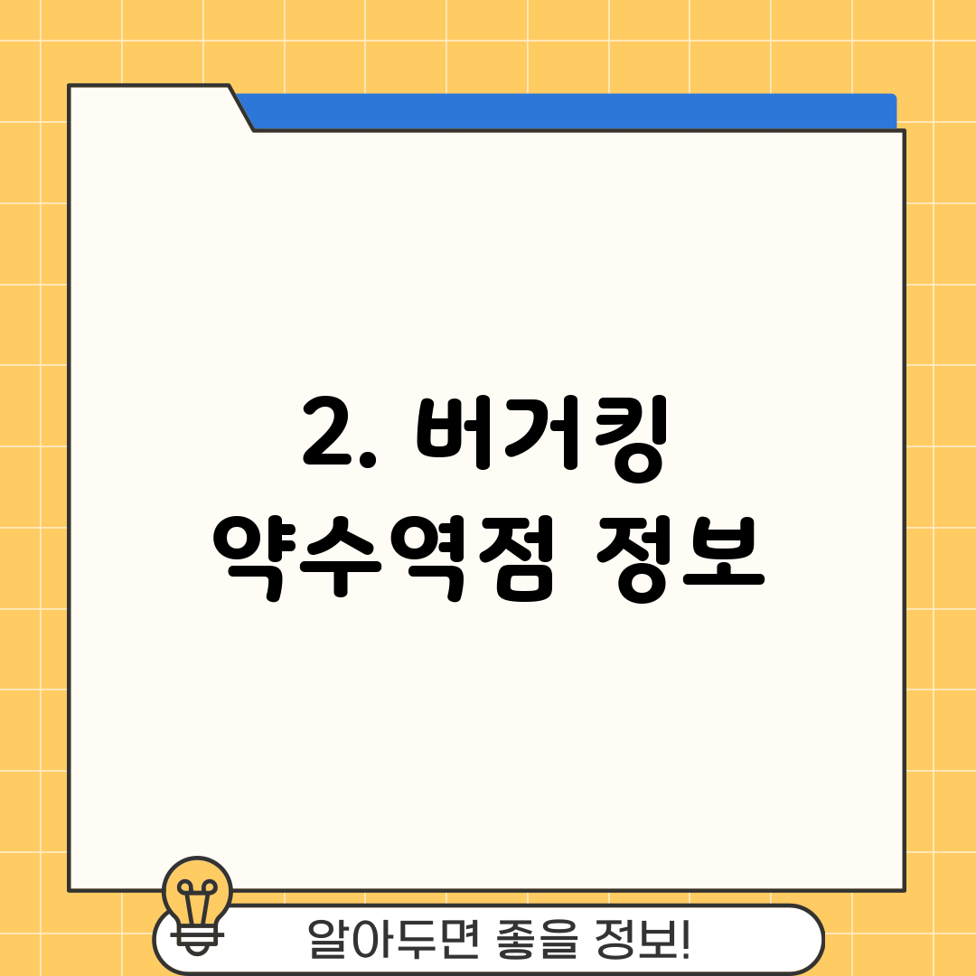 2. 버거킹 약수역점 정보