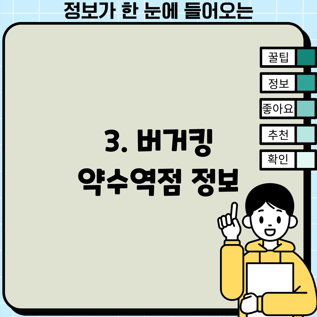 3. 버거킹 약수역점 정보