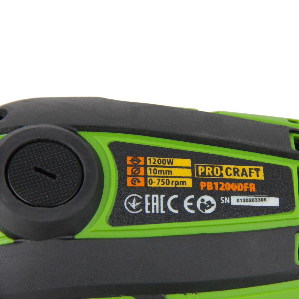 Дрель-шуруповерт сетевой Procraft PB-1200 DFR