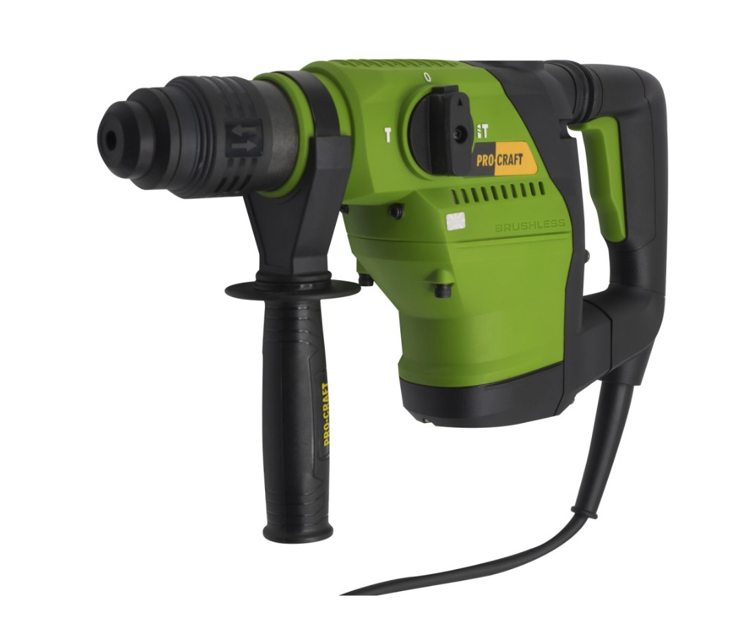 Перфоратор Pro-Craft BH-2100N сетевой 1260 Вт с 5300 уд мин и весом 5.5 кг для демонтажных работ до 1100 об мин для ремонтных