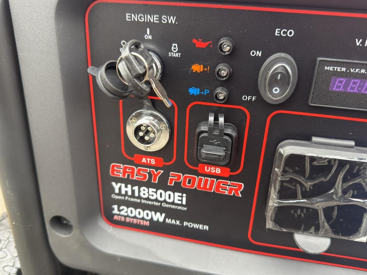 Генератор EASY POWER YH18500Ei инверторный 12 кВт, двухтопливный бензин и газ, для дачи и офиса, с электростартером