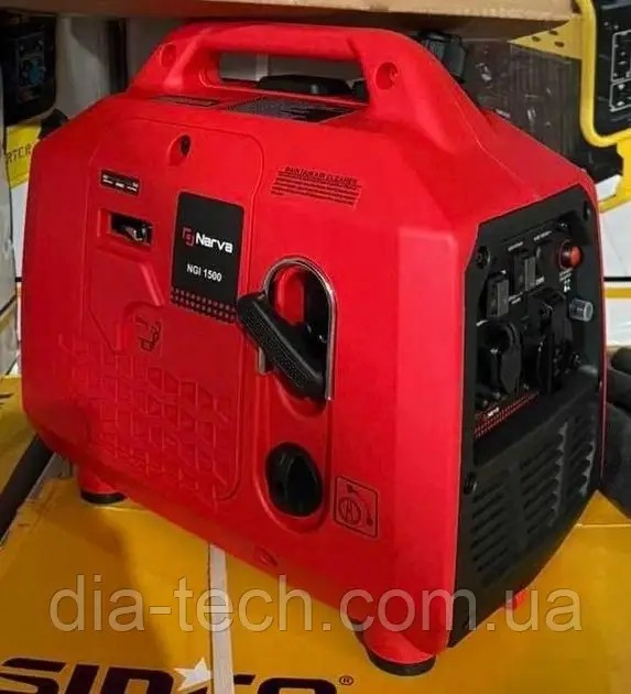Генератор Narva NGI-1500, инверторный бензиновый, с ручным стартом для аварийного электроснабжения с электростартером