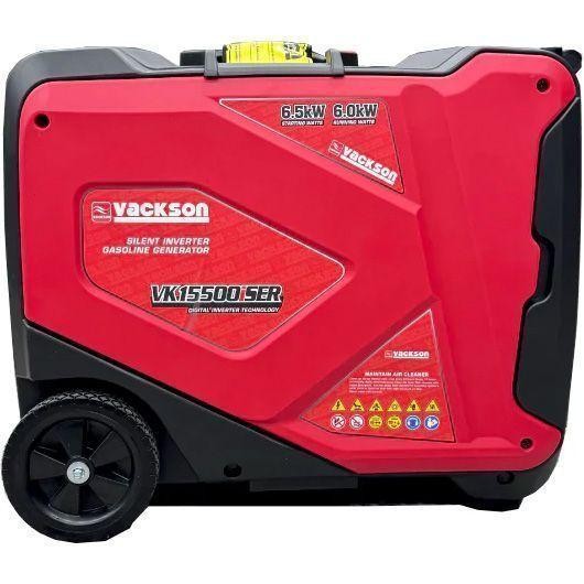 Генератор Vackson VK15500iSER инверторный бензиновый 6.5 кВт, с электростартером, для аварийного электроснабжения, компактный