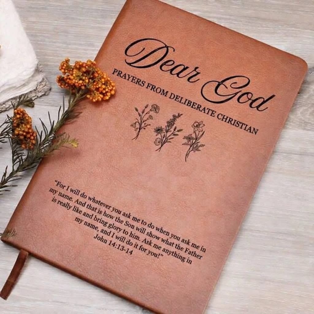 Deliberate Christian Leather Prayer Journal