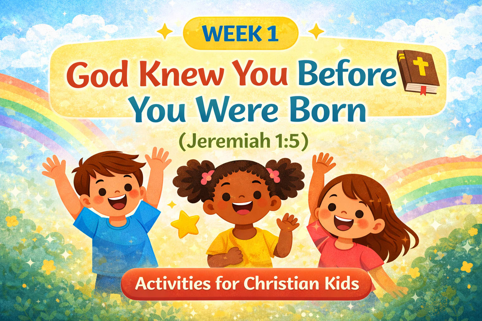 WEEK 1: God Knew You Before You Were Born (Jeremiah 1:5 for Kids)