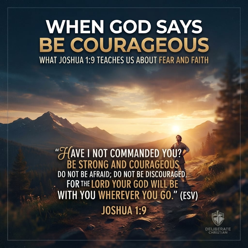 When God Says Be Courageous: What Joshua 1:9 Teaches Us About Fear and Faith
