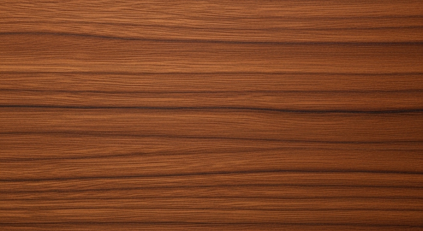 Rich Warm Brown Wood Grain Texture Background