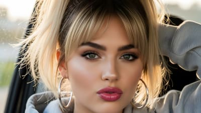 Capture the Essence of a Blonde Woman Enhance Your Creative Projects