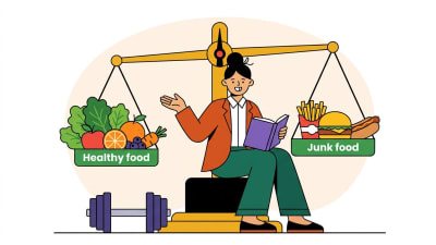 Healthy vs. Junk Food Choices Balancing Nutrition & Wellness