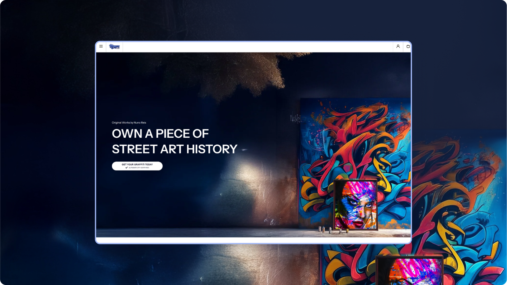Nomen Website Mockup