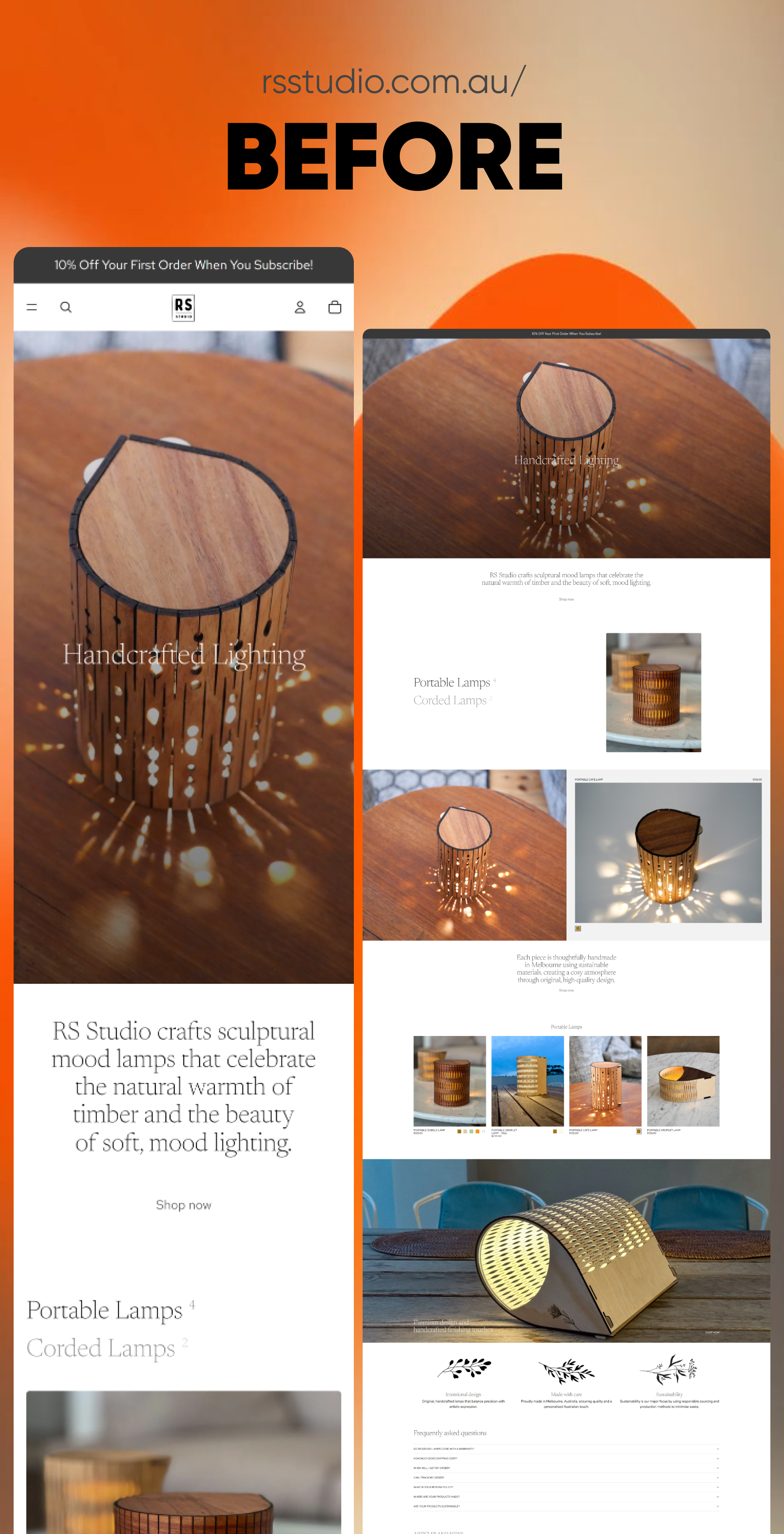 Before - Websie RS Studio - PixG Redesign 