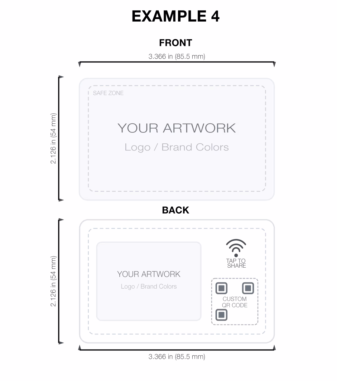 Custom NFC Business Card example 4