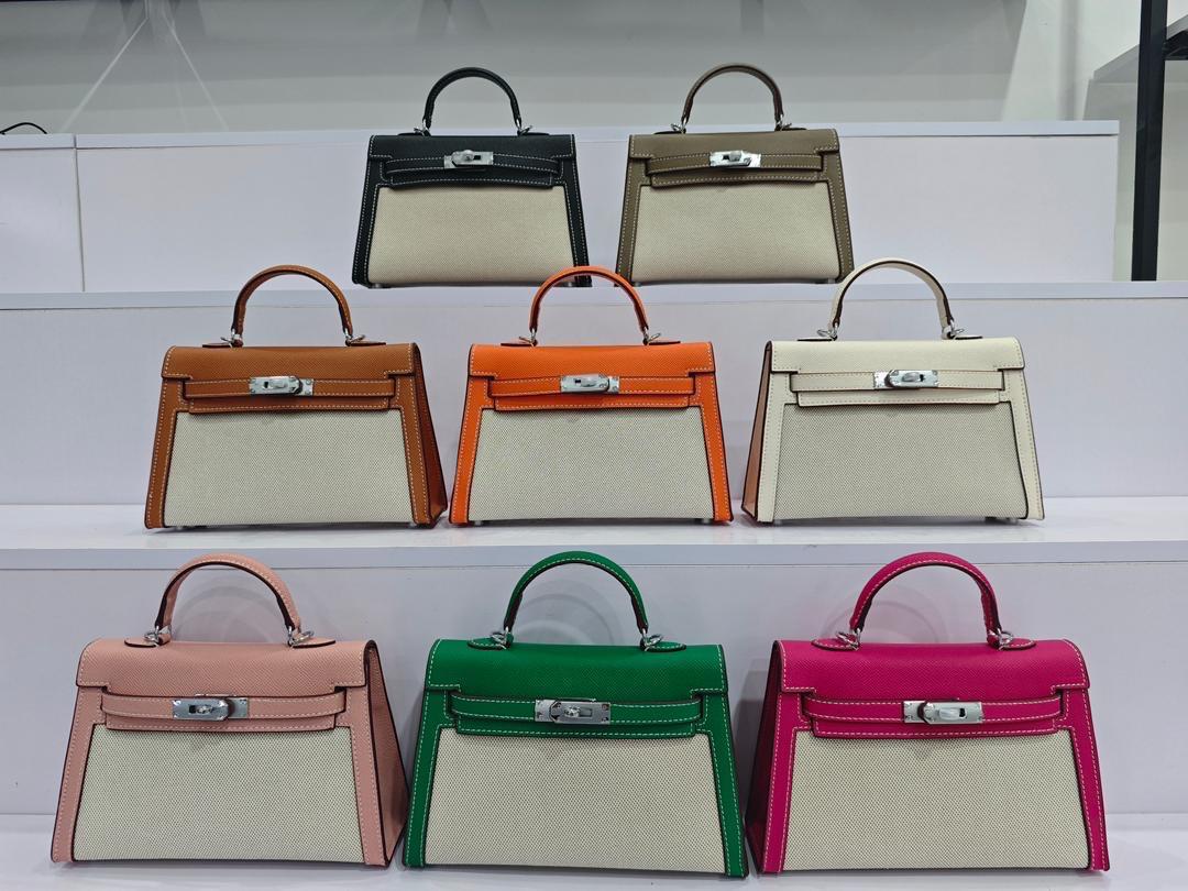 Hermès Kelly Toile & Leather