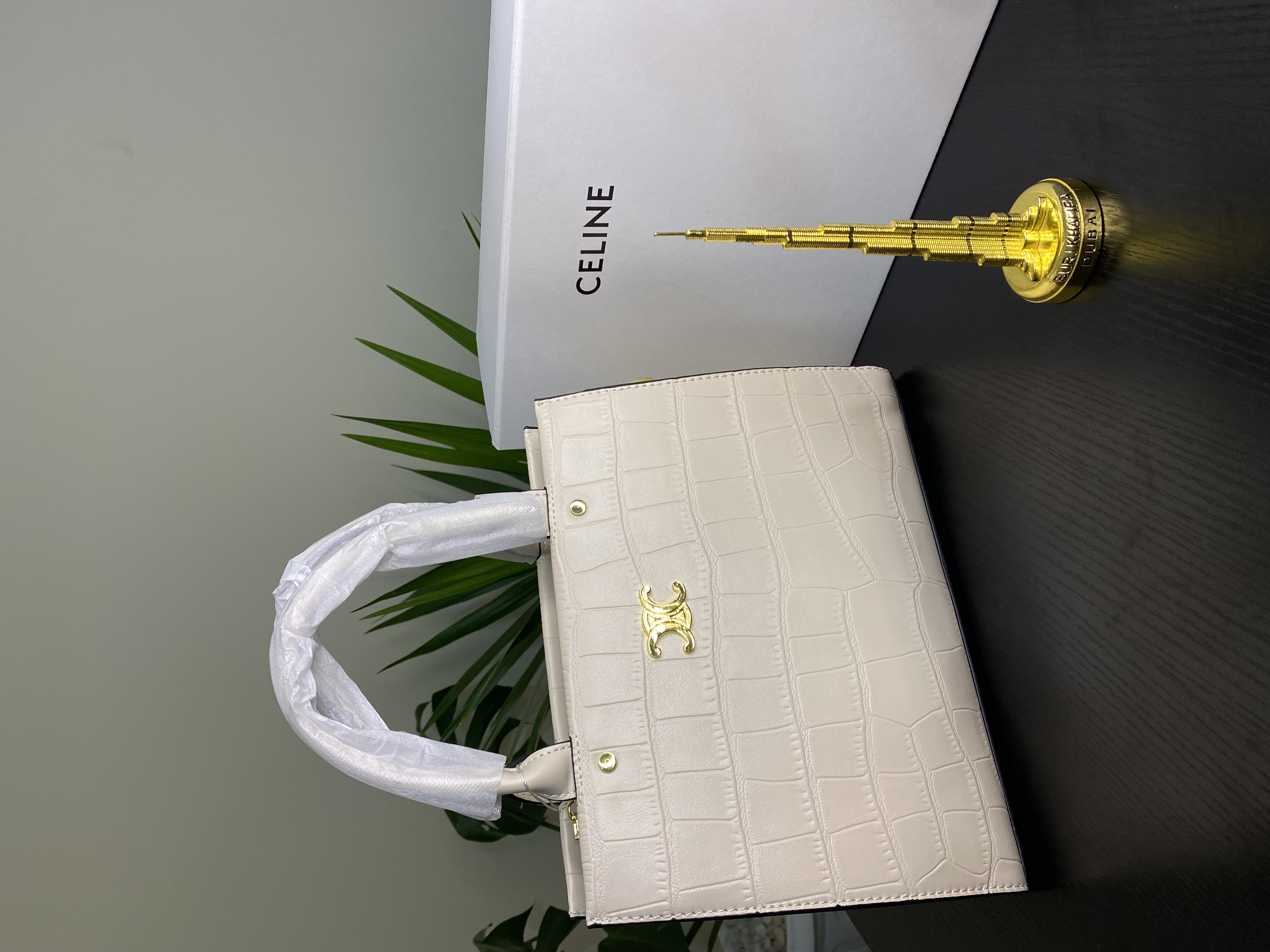 Celine Croc-Embossed view 2