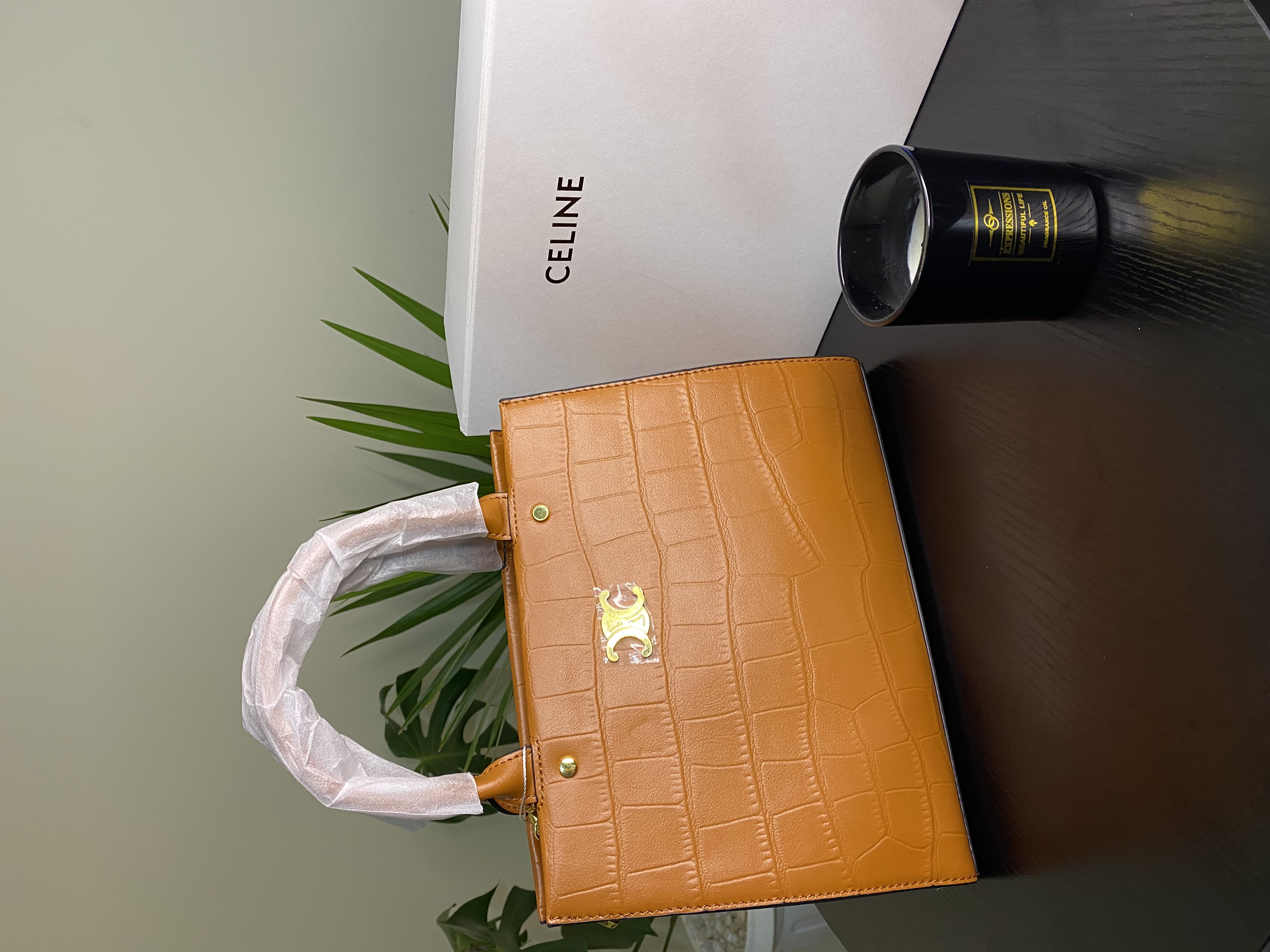 Celine Croc-Embossed view 3