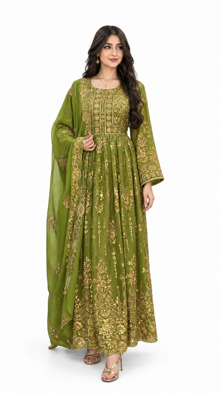 Gand Afghan Wedding Dress — handmade Afghan dress