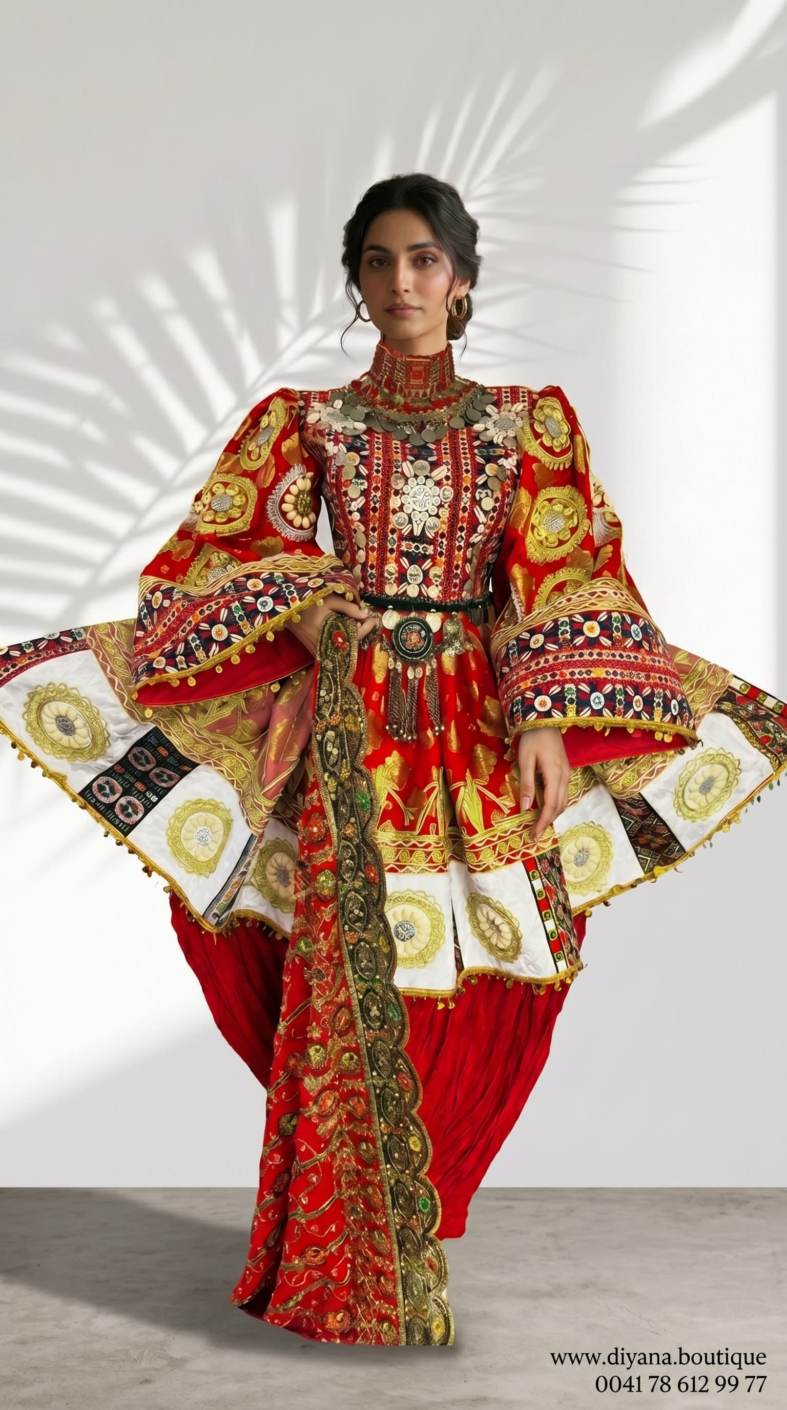afghani dress Handmade Embroidered Afghan Velvet Dress: Ethnic Boho Party Wear