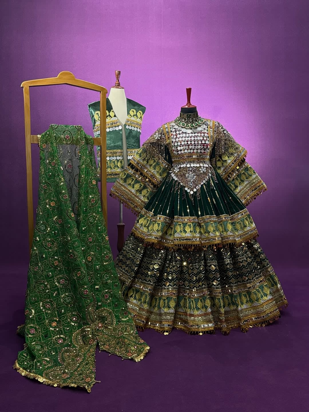 Afghan Bridal Dress — Traditional Nikkah Wedding Gown